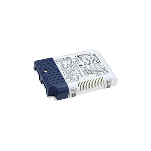Lcm-60U LED Driver Meanwell Em: 90-132Vac Fora: 2-90Vdc Potencia Constante 500-1400Ma 50W Pfc Ajustavel 0-10V-Pwm-Res