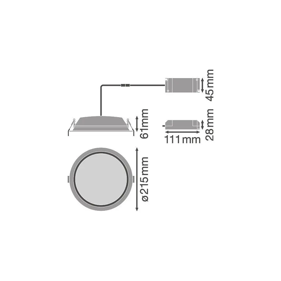 LEDVANCE Downlight LED 35W 2975Lm 3000K 100Âº IP44/IP20 3