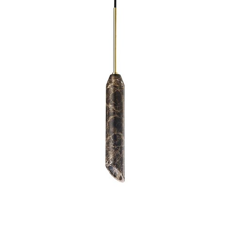 Lampada Pendurada "Marble Art Brown" GU10 Sem Lampada