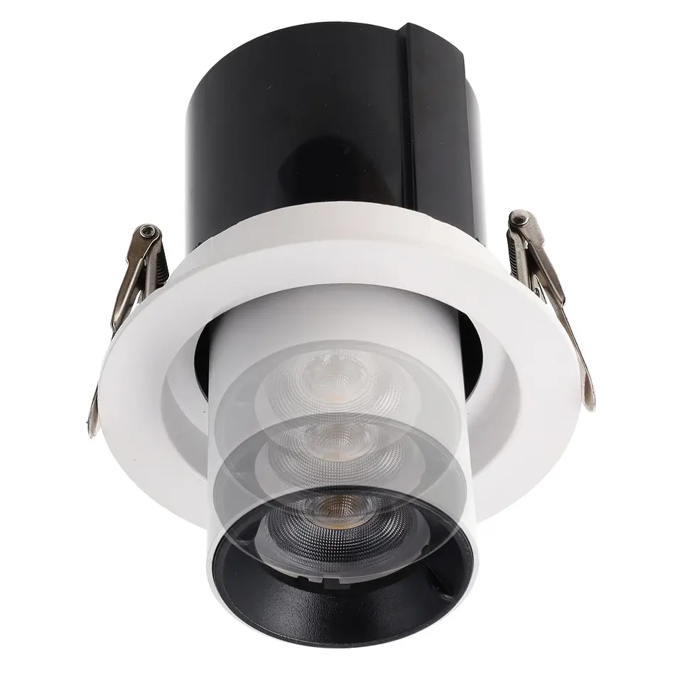 Downlight LED AjustÃ¡vel 10W CRI>90 90LM/W 2700ÂºK Driver Lifud 50,000H Branco Quente 2