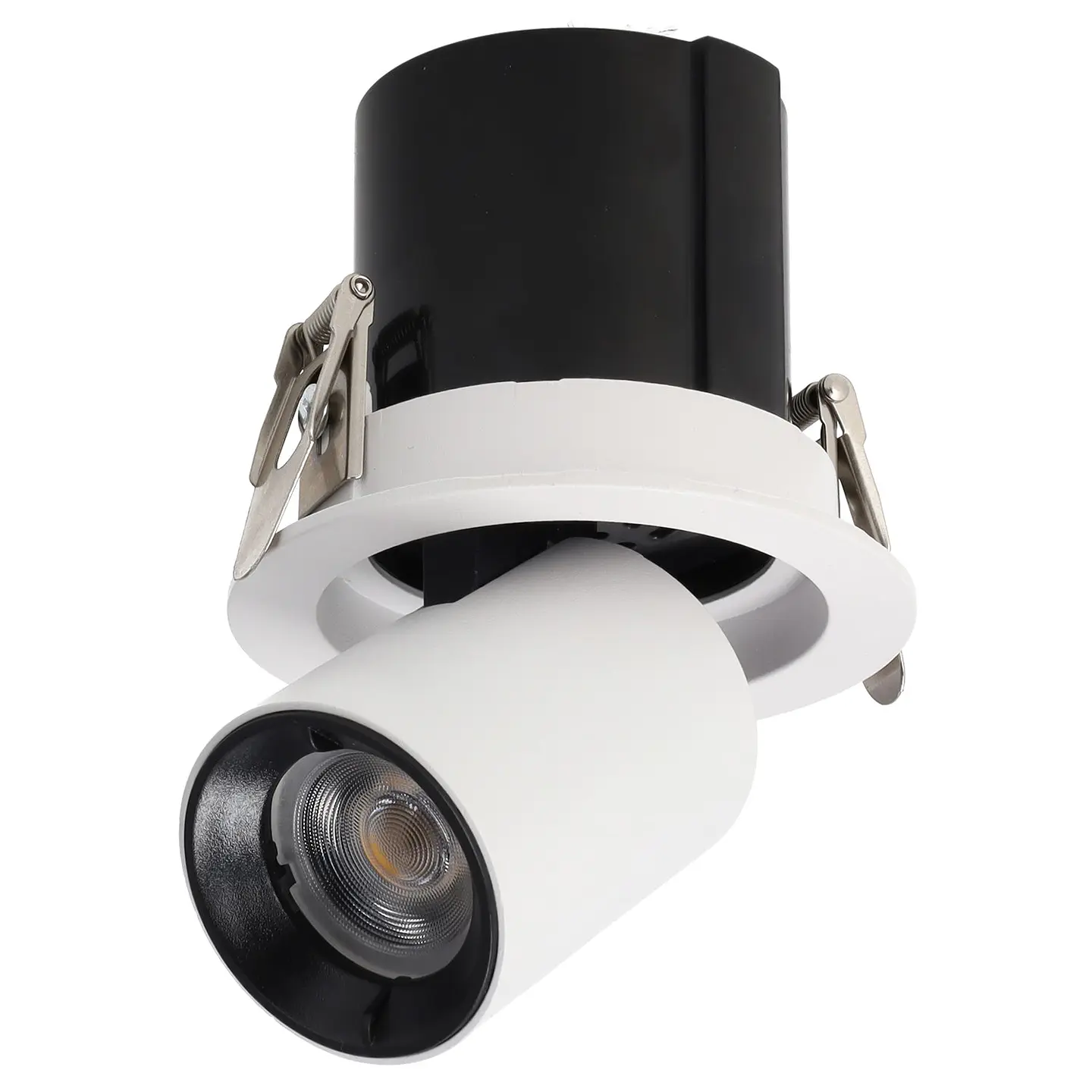 Downlight LED AjustÃ¡vel 10W CRI>90 90LM/W 2700ÂºK Driver Lifud 50,000H Branco Quente 3