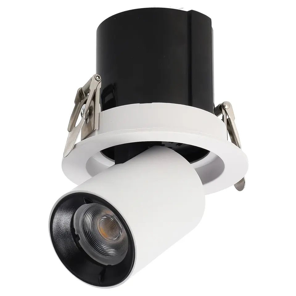 Downlight LED AjustÃ¡vel 10W CRI>90 90LM/W 2700ÂºK Driver Lifud 50,000H Branco Quente 3
