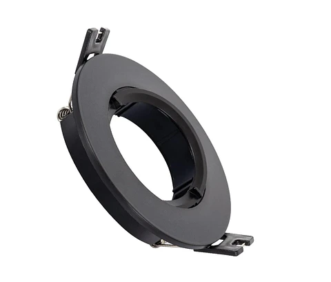 Downlight Anel Spotlight 1xGU10 Policarbonato Circular Preto