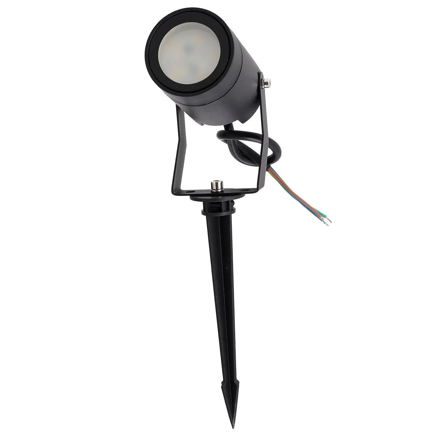 Holofote de jardim GU10 com acabamento preto 1