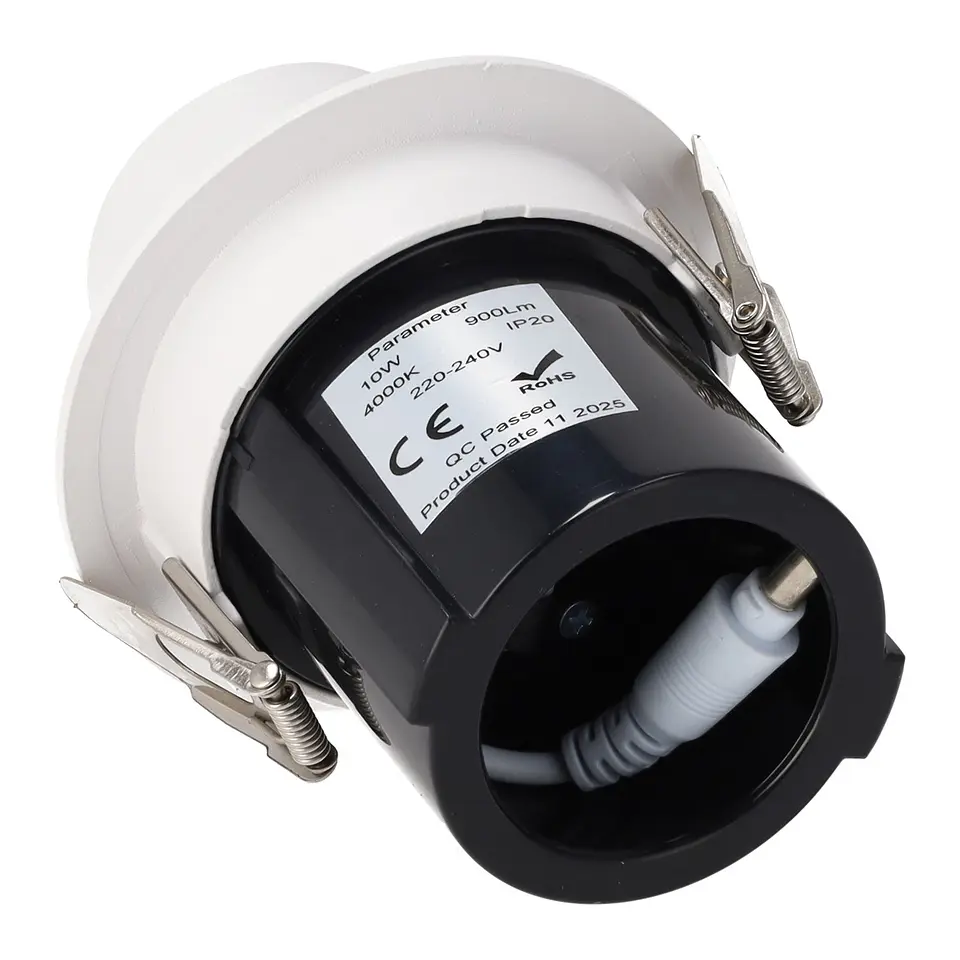 Downlight LED AjustÃ¡vel 10W CRI>90 90LM/W 4000ÂºK Driver Lifud 50.000H Branco Natural 6