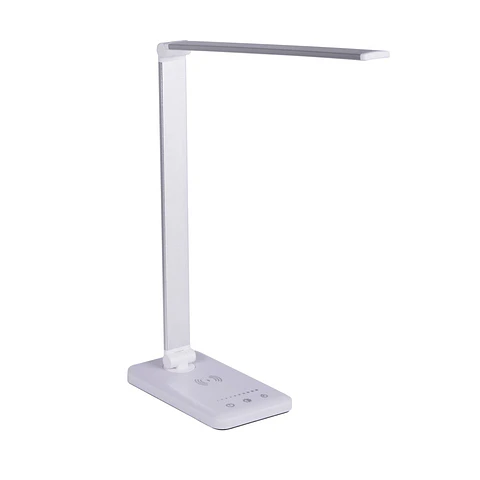Lumiaria de mesa LED com carregador de celular sem fio 6W 420Lm CCT (tom de luz Regulavel)