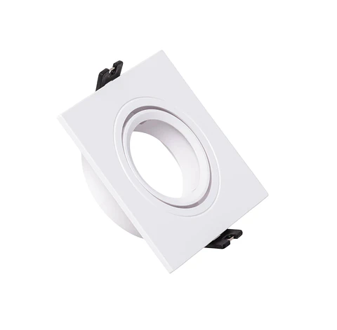 Downlight Anel Spotlight 1xGU10 Policarbonato Retangular Branco