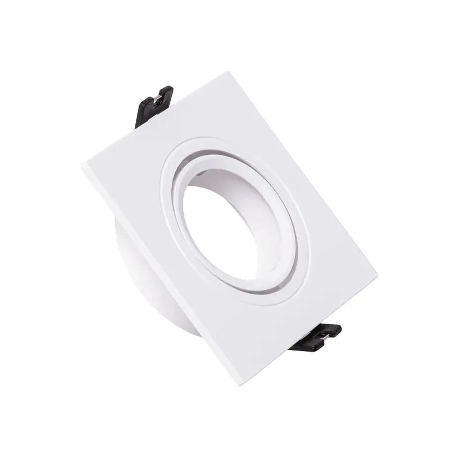 Downlight Anel Spotlight 1xGU10 Policarbonato Retangular Branco 1