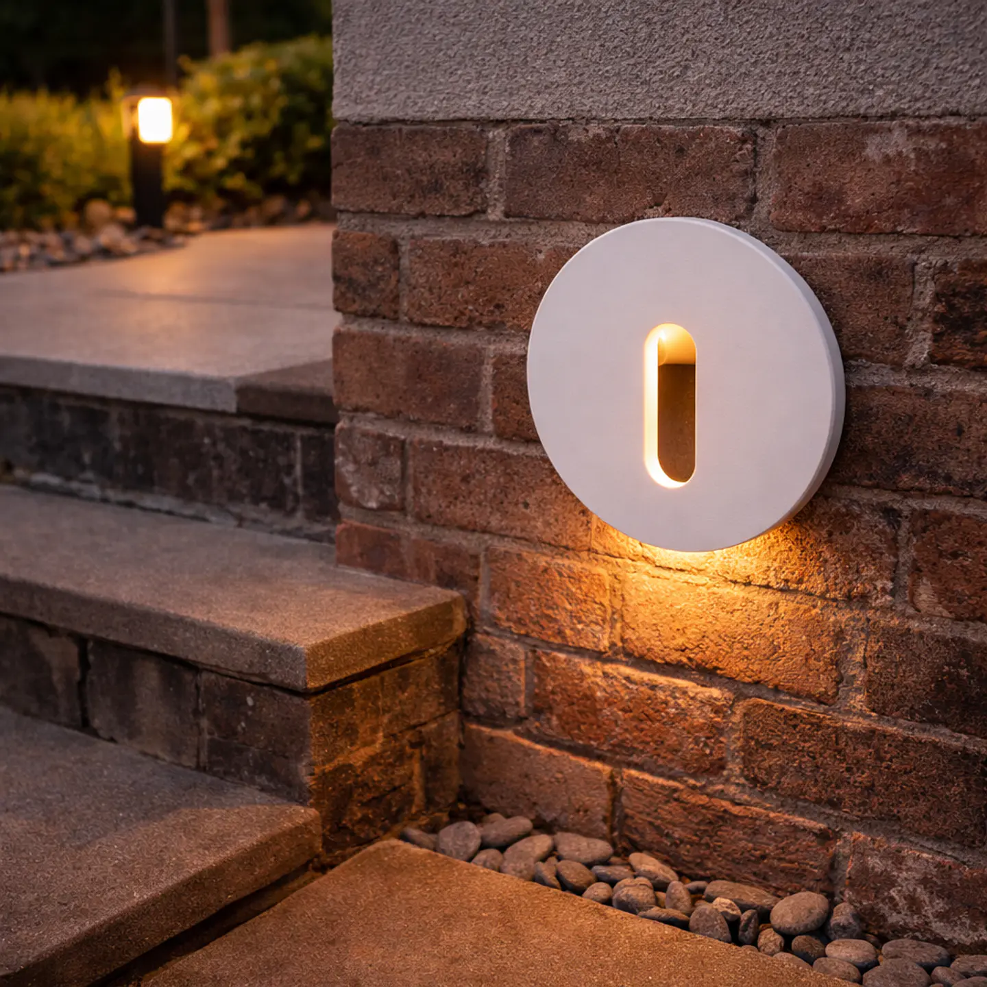 LuminÃ¡ria LED embutida para escada com frente magnÃ©tica, 3 W, IP65, 3000 K - Branca 1