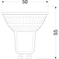 LÃ¢mpada Foco LED Ledvance/Osram GU10 2W 360Lm 2700K 36Âº IP20 - Thumbnail 3