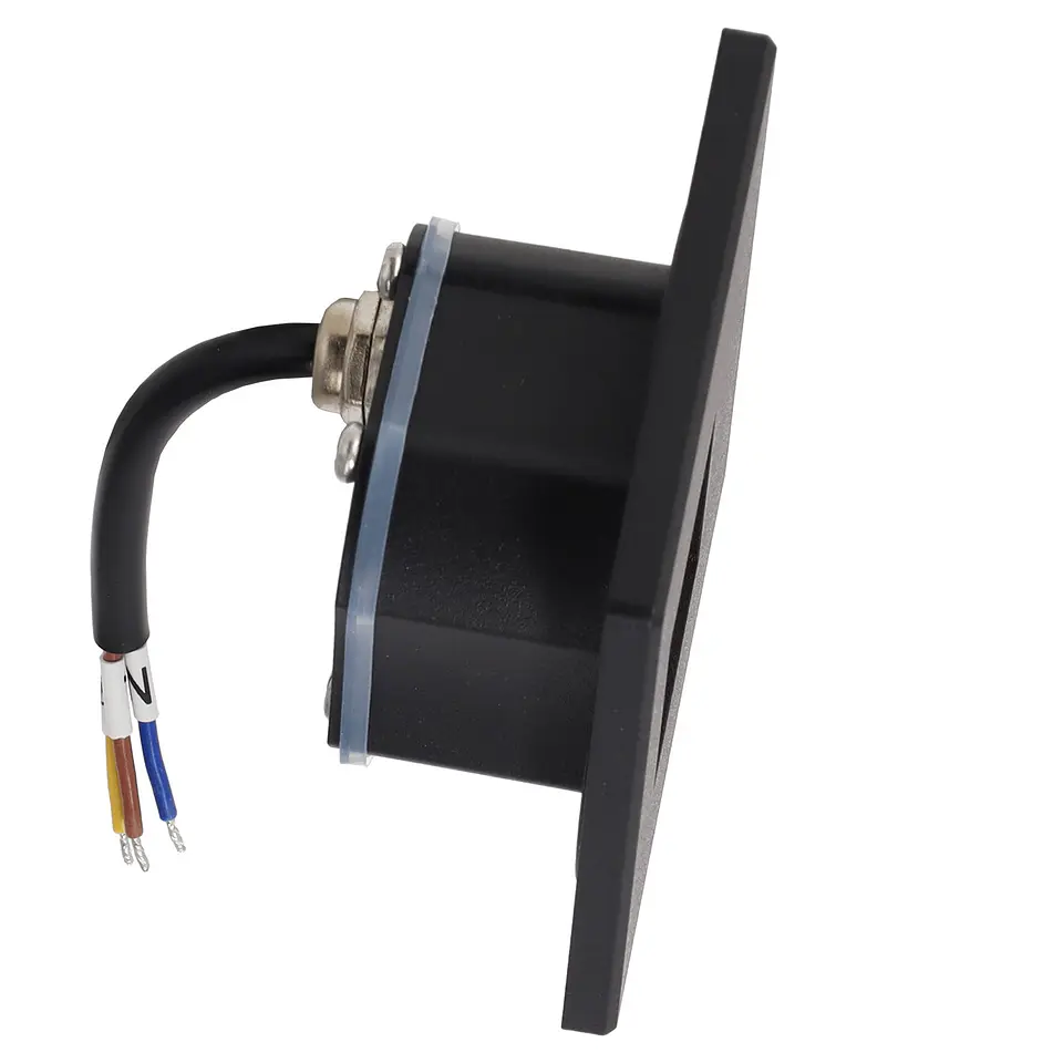 LuminÃ¡ria LED embutida para escada com frente magnÃ©tica, 3 W, IP65, 3000 K - Preta 2