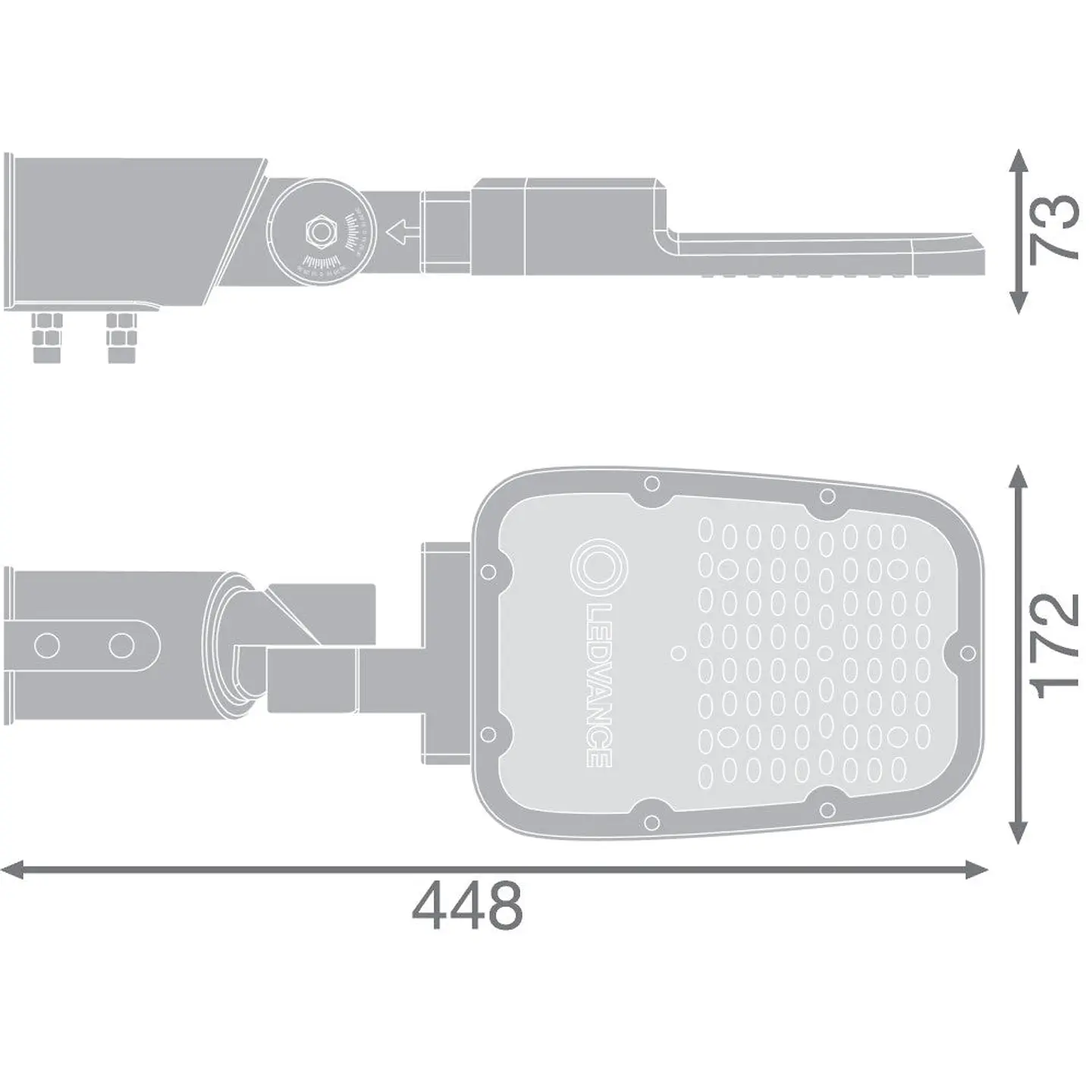 LEDVANCE AREA Farol LED 45W 6075Lm 6500K 58 x 160Âº IP66 2