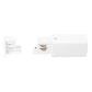 Conector inicial de trilho Trifasico branco - Thumbnail 3