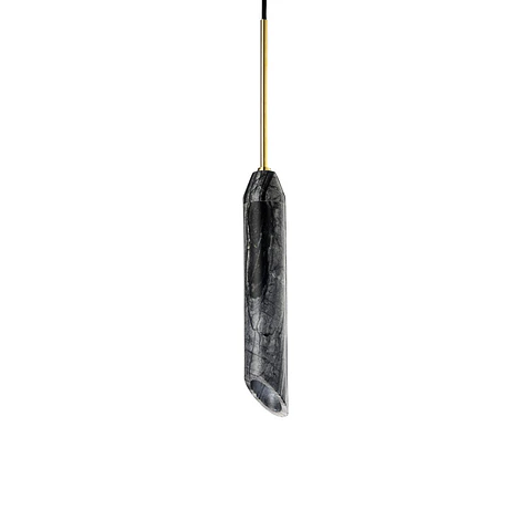 Lampada Pendurada "Marble Art Charcoal" GU10 Sem Lampada