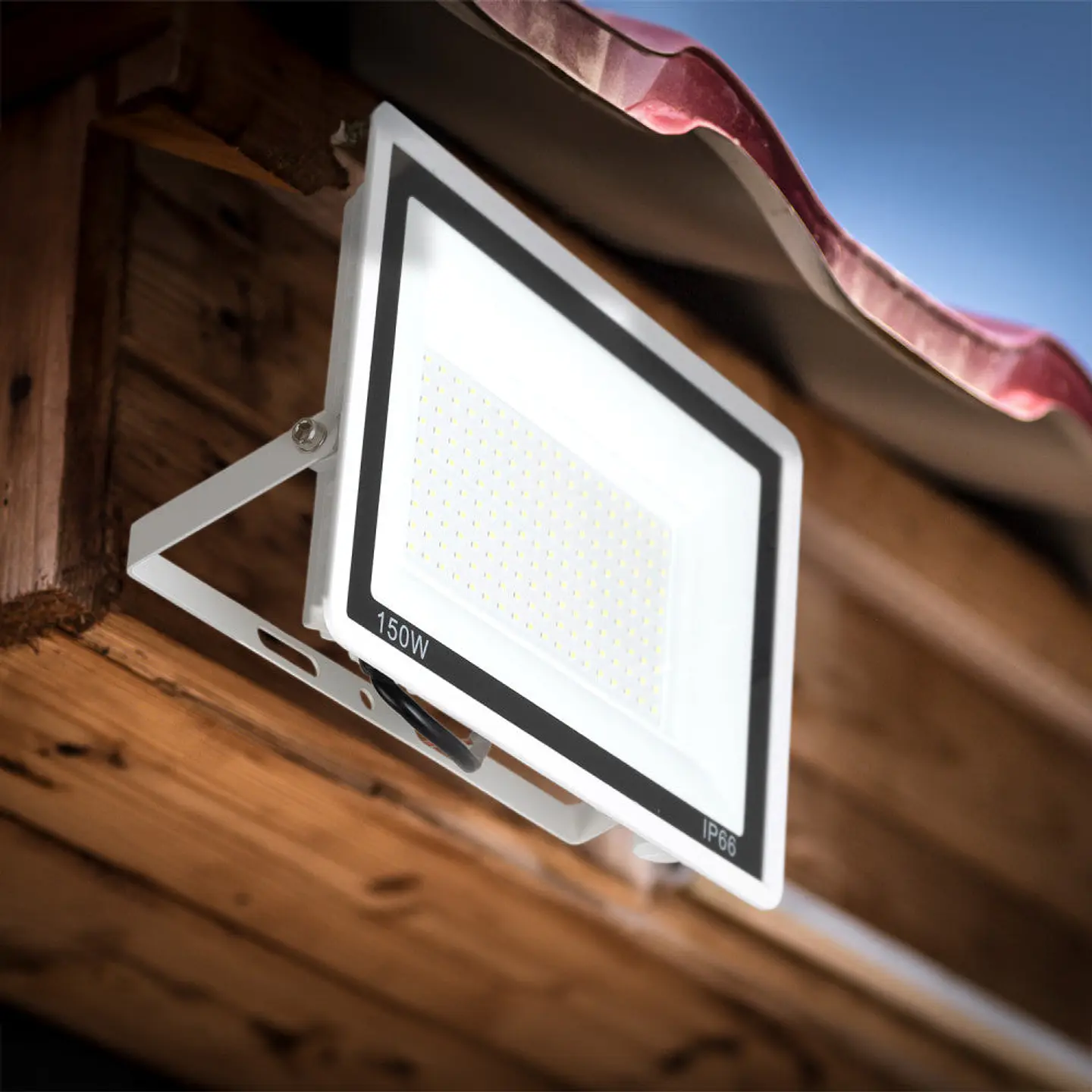 Holofote LED 150W 12.000Lm 6000ÂºK IP66 RegulÃ¡vel 60.000H Acabamento Branco [LM-6013-W-CW] 2