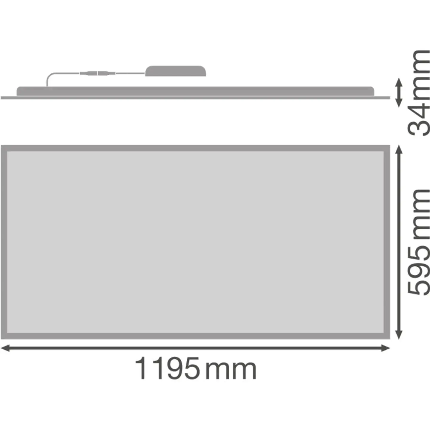 Painel LED Ledvance 53W 5830Lm 4000K 90Âº IP40/IP20 3
