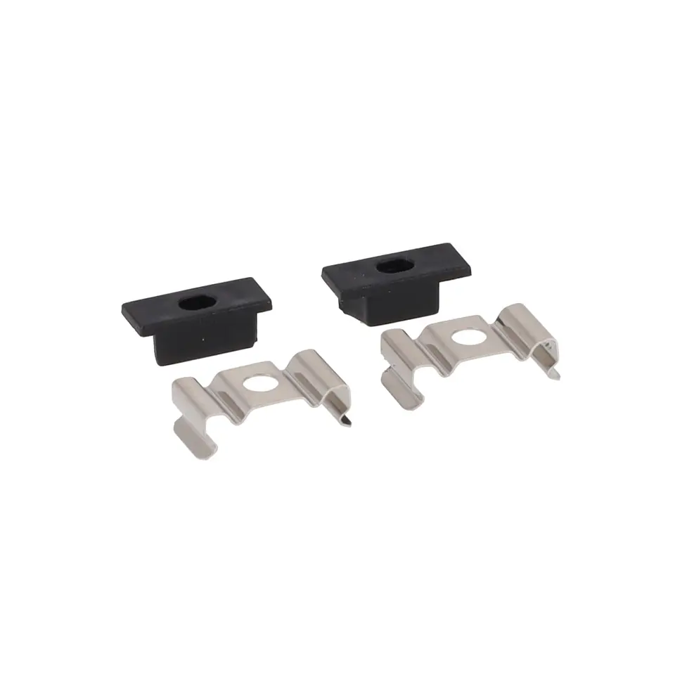 Perfil de alumÃ­nio preto para faixa de LED - difusor de opala 5