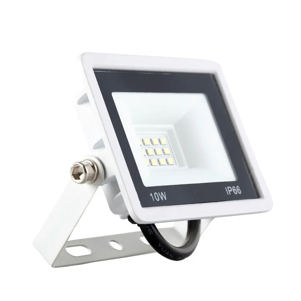 Holofote LED 10W 800Lm 6000ÂºK IP66 RegulÃ¡vel 60.000H Acabamento Branco [LM-6001-W-CW] 3