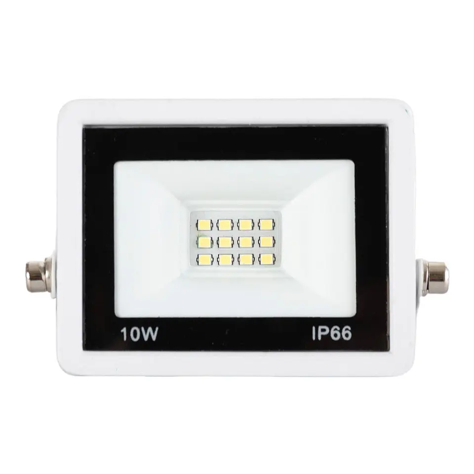Holofote LED 10W 800Lm 6000ÂºK IP66 RegulÃ¡vel 60.000H Acabamento Branco [LM-6001-W-CW] 4