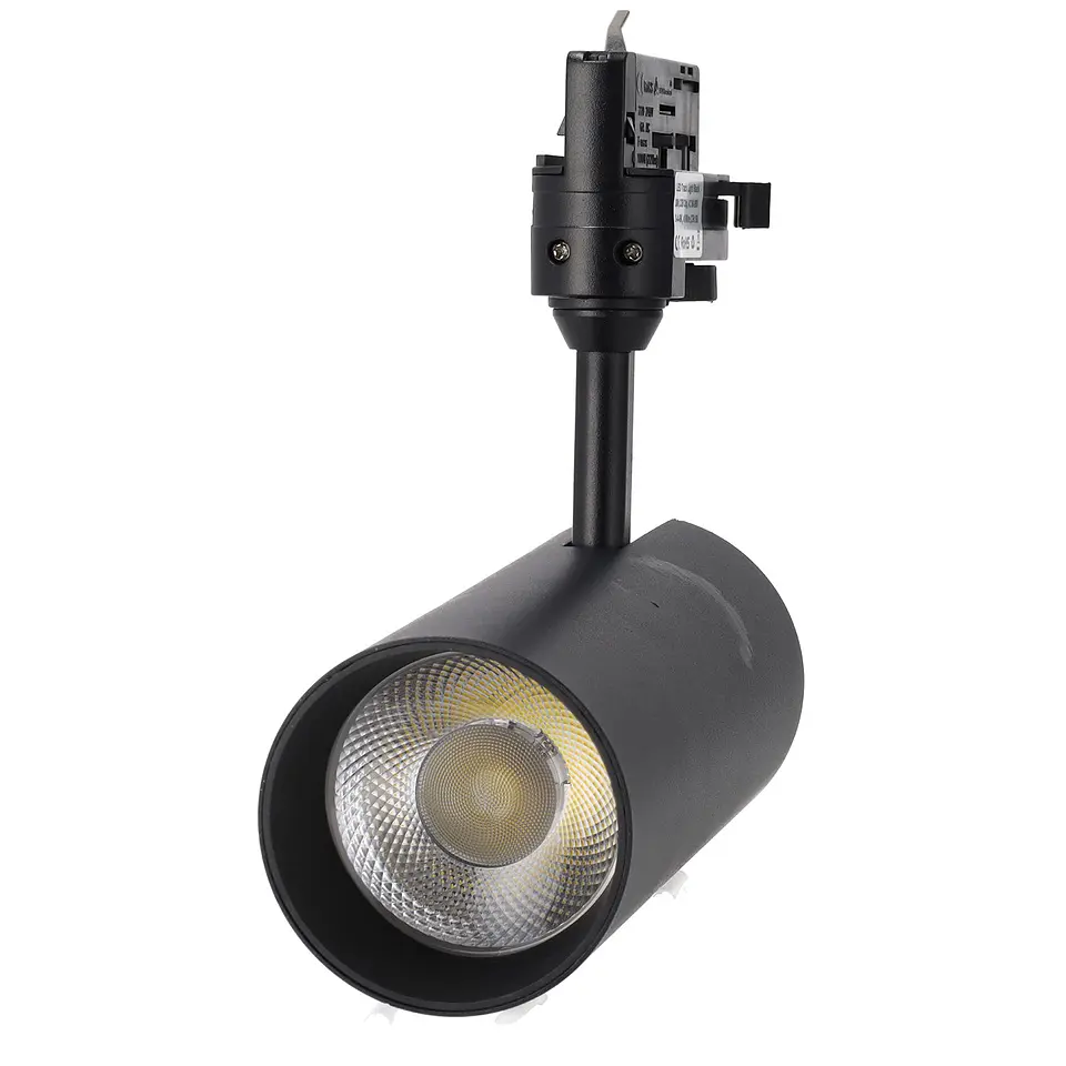 Holofote de trilho trifÃ¡sico 30W COB RegulÃ¡vel Sem cintilaÃ§Ã£o Branco CCT (Tom de luz regulÃ¡vel) 3000-6000ÂºK [1916-TL-30W-T-CCT-B 5