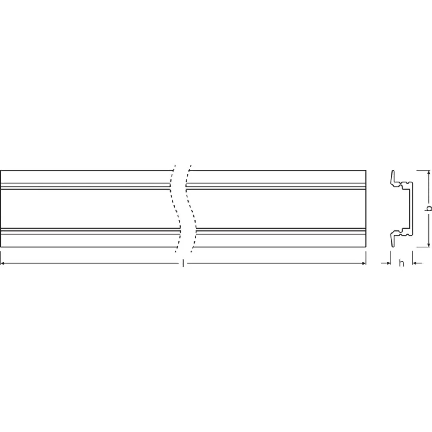 Tiras LED de perfil plano Ledvance -PF03/UW/25X7/12/1 1M 2