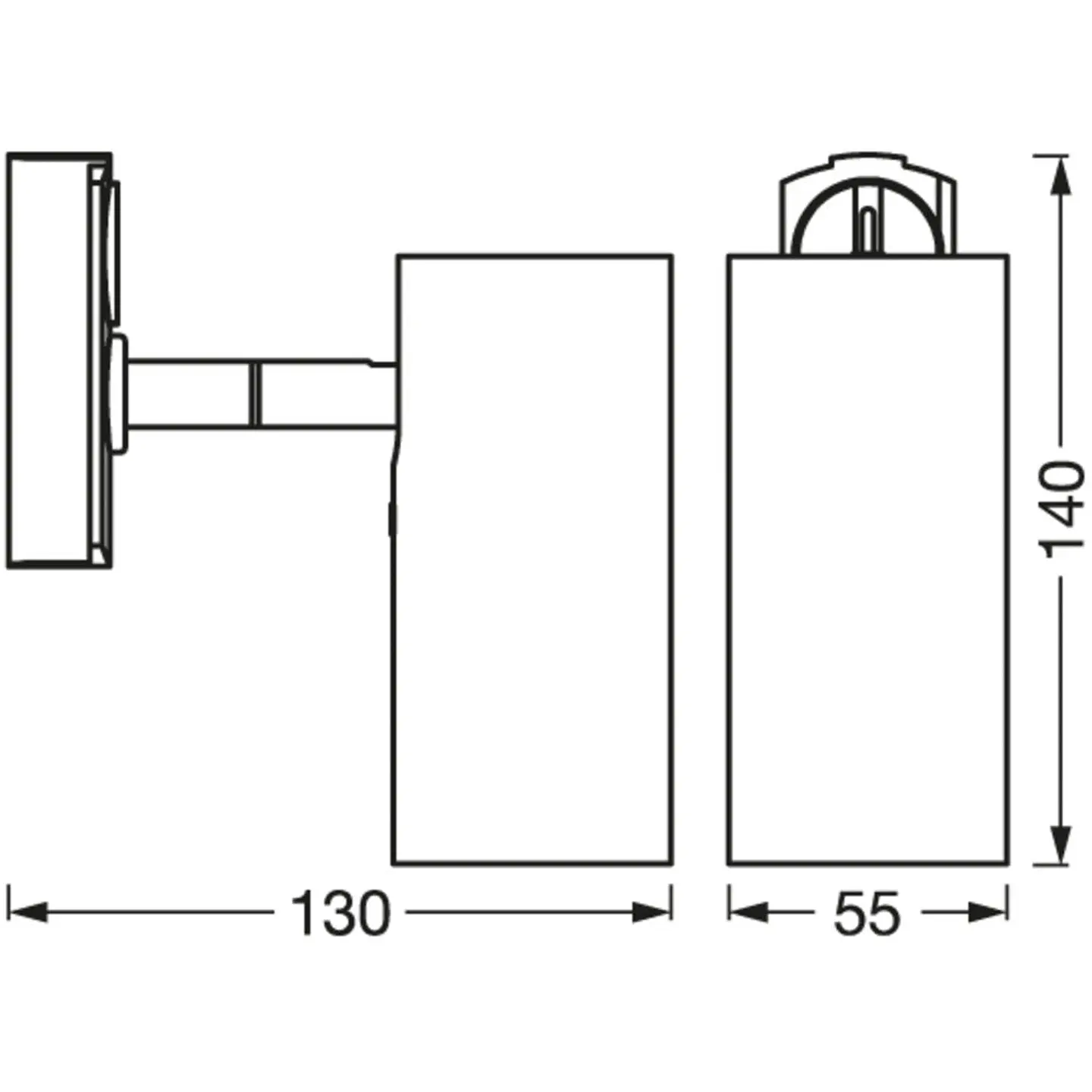 Refletor de trilho Ledvance GU10 IP20 3