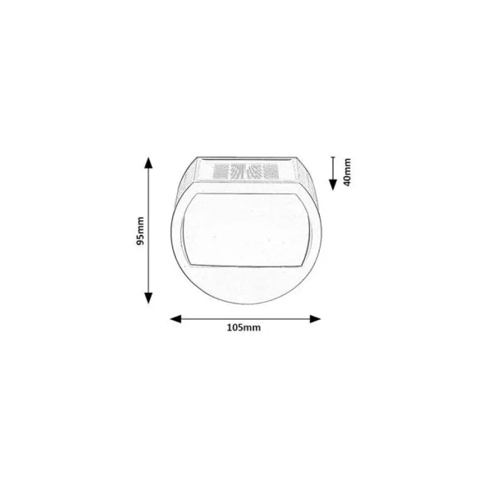 RABALUX Aplique Solar Exterior LED 0,5W 13Lm 4000ÂºK IP44 