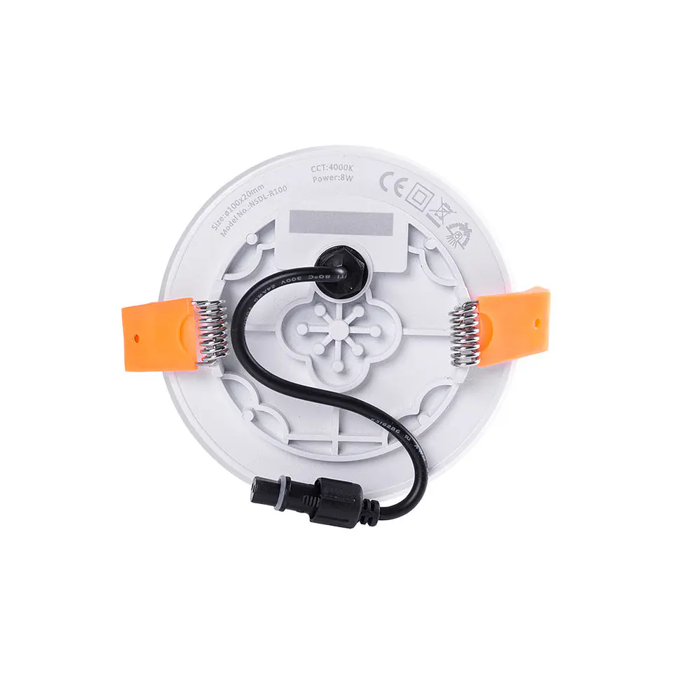 Placa LED 8W 535Lm 2700ÂºK Circular sem Moldura 40.000H [LUM-NSDL-R100-WW] 4