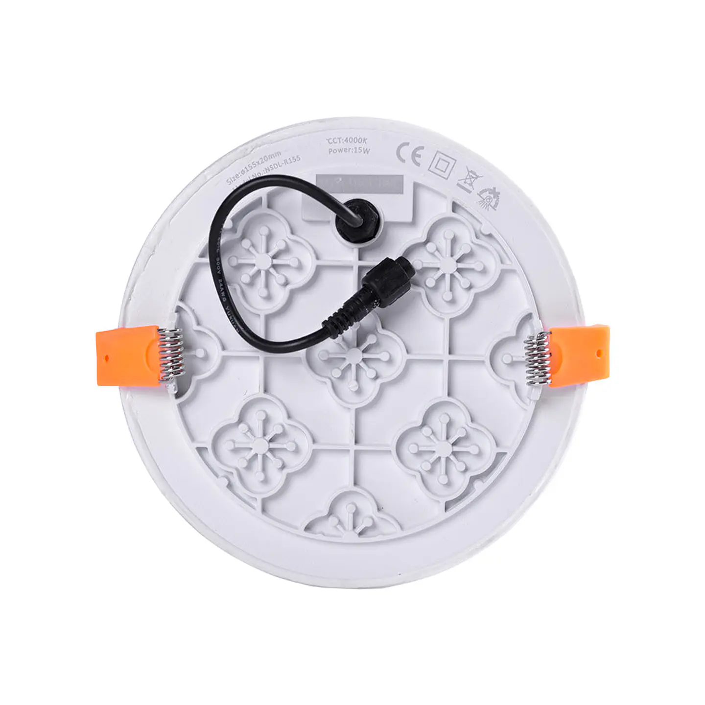 Placa LED 15W 1.106Lm 2700ÂºK Circular sem Moldura 40.000H [LUM-NSDL-R155-WW] 4