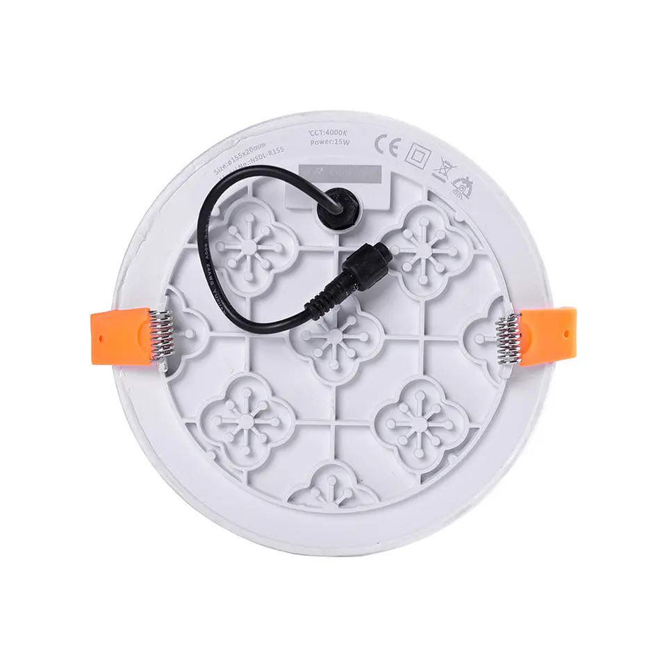 Placa LED 15W 1.106Lm 2700ÂºK Circular sem Moldura 40.000H [LUM-NSDL-R155-WW] 4