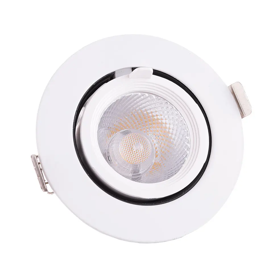 Foco Downlight LED 7W 1050Lm 2700ÂºK Circular AjustÃ¡vel 40.000H [HO-COB-C-OR-7W-WW] 2