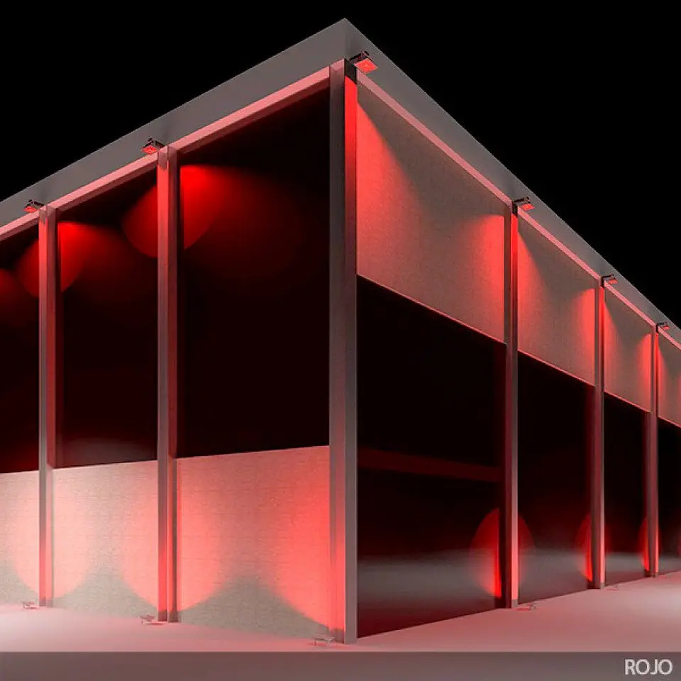 Refletor Projetor LED 50W 4.250Lm IP65 Brico Vermelho 40.000H [BQFS29050B-R] 5