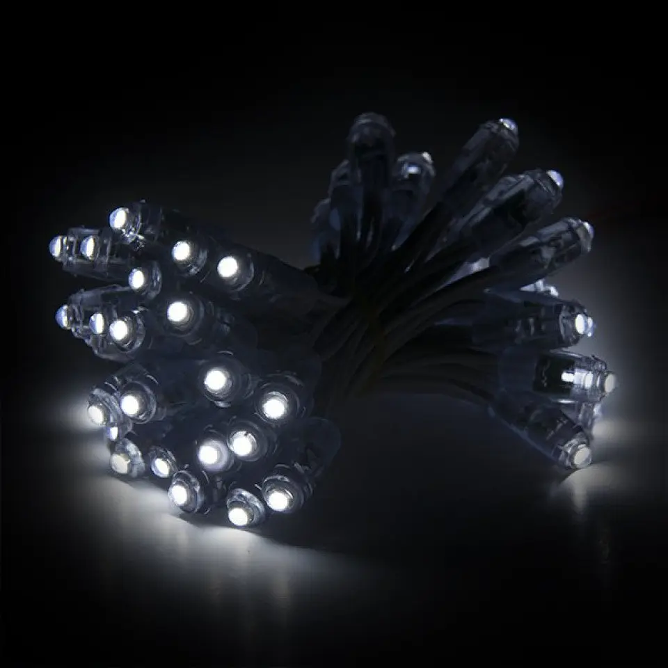 Pixel LED 0,1W 1,7Lm 4200ÂºK 9Mm 5V Epistar (String 50 Unidades) Branco 50.000H [DE-PIX-9-W] 3
