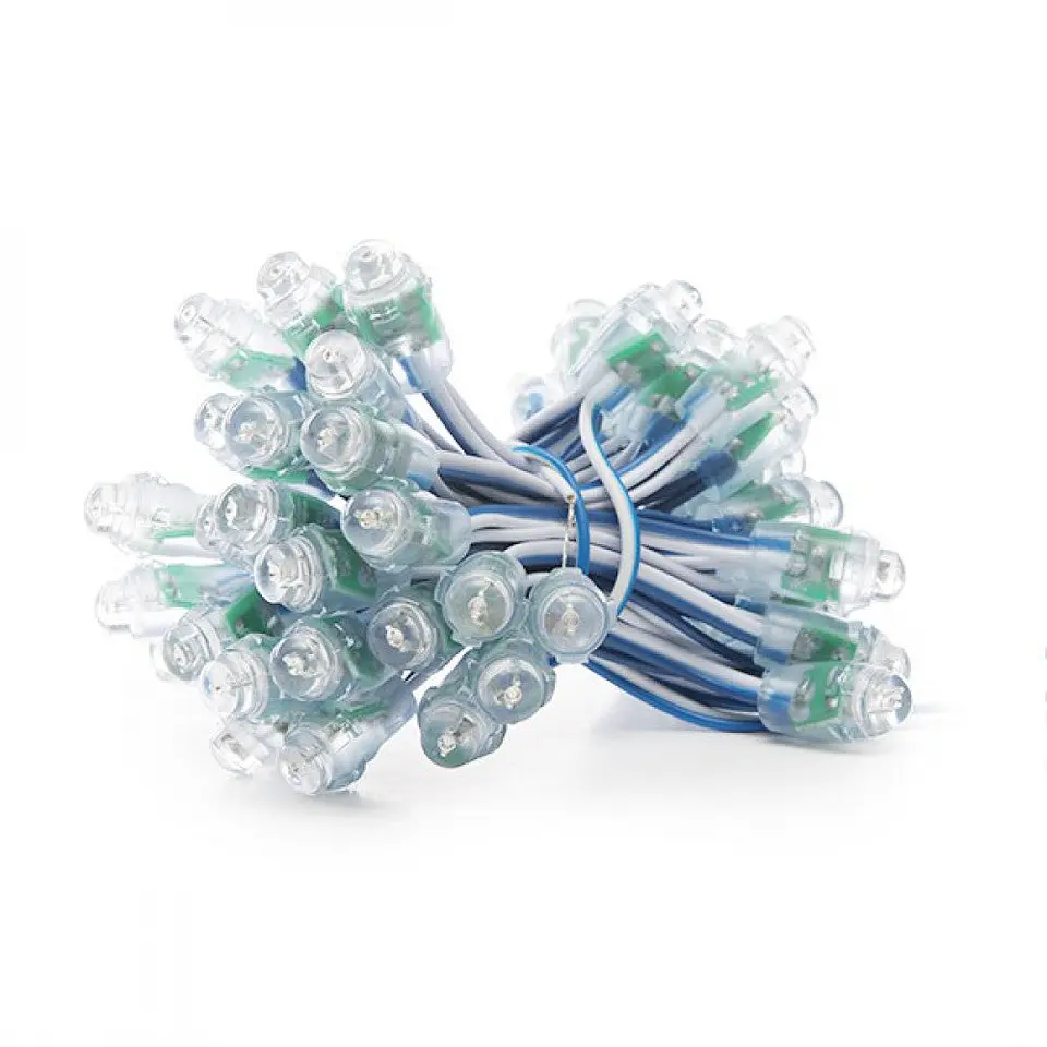 Pixel LED 0,1W 2Lm 12Mm 5V Epistar (String 50 Unidades) Azul 50.000H [DE-PIX-12-B] 1