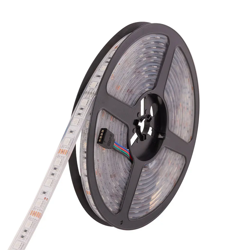 Faixa de 60 LEDs 72W 4.000Lm SMD5050 12VDC IP68 RGB SubmersÃ­vel x5M 40.000H [CA-5050-12V-IP68-RGB]-RGB 7