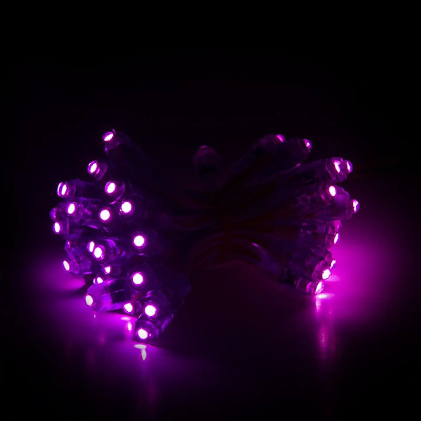 Pixel LED 0,1W 2Lm 9Mm 12V Epistar (String 50 Unidades) Roxo 50.000H [DE-PIX-9-A] 2