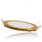 Painel LED 12W 1200Lm 2700ÂºK Circular Dourado 50.000H [GL-CL-R12N-G-WW] - Thumbnail 1