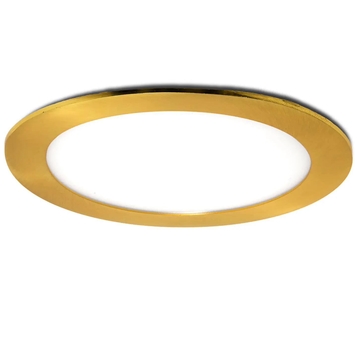 Painel LED 12W 1200Lm 2700ÂºK Circular Dourado 50.000H [GL-CL-R12N-G-WW] 2
