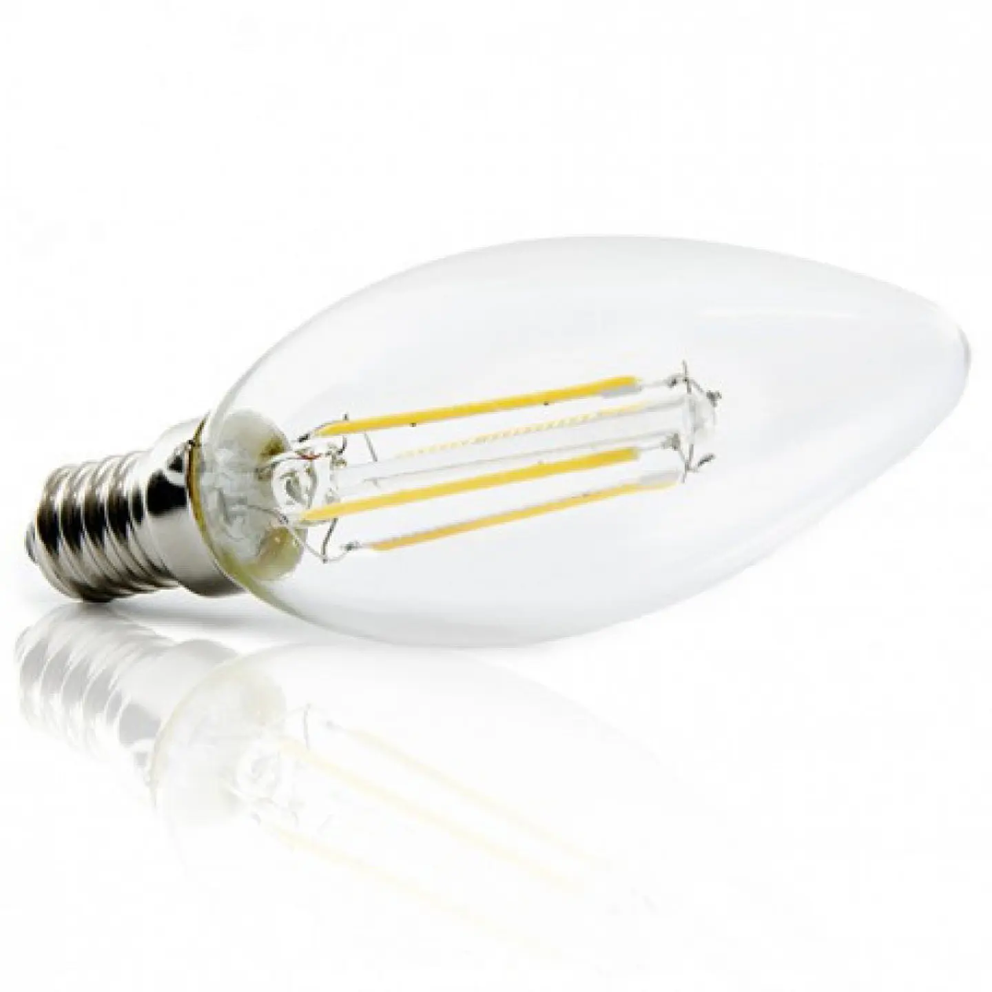 LÃ¢mpada LED E14 4W 273Lm 2700ÂºK Filamento Personalizado Caso 40.000H [JTX-J14DHA42-WW-EP06] 4