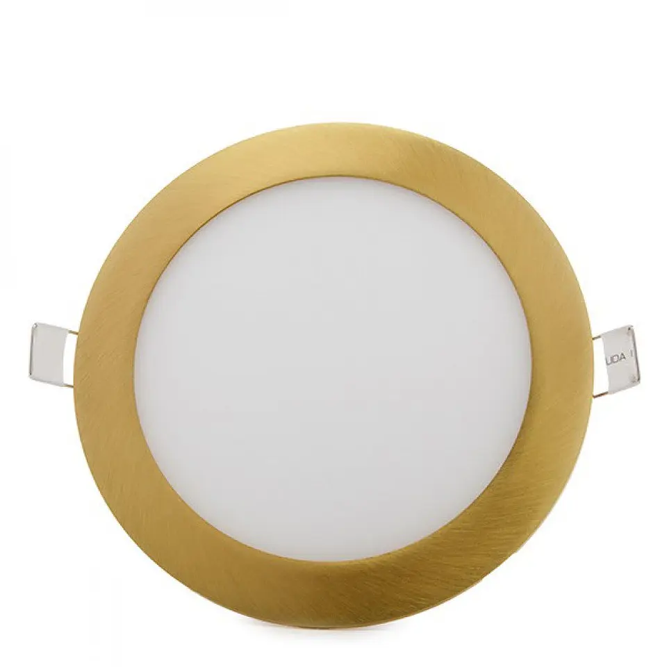 Painel LED 12W 1200Lm 2700ÂºK Circular Dourado 50.000H [GL-CL-R12N-G-WW] 4