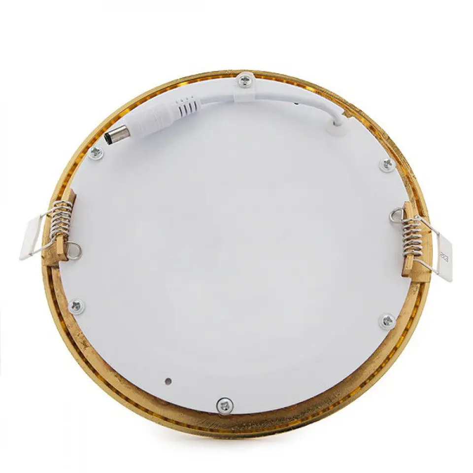 Painel LED 12W 1200Lm 2700ÂºK Circular Dourado 50.000H [GL-CL-R12N-G-WW] 5