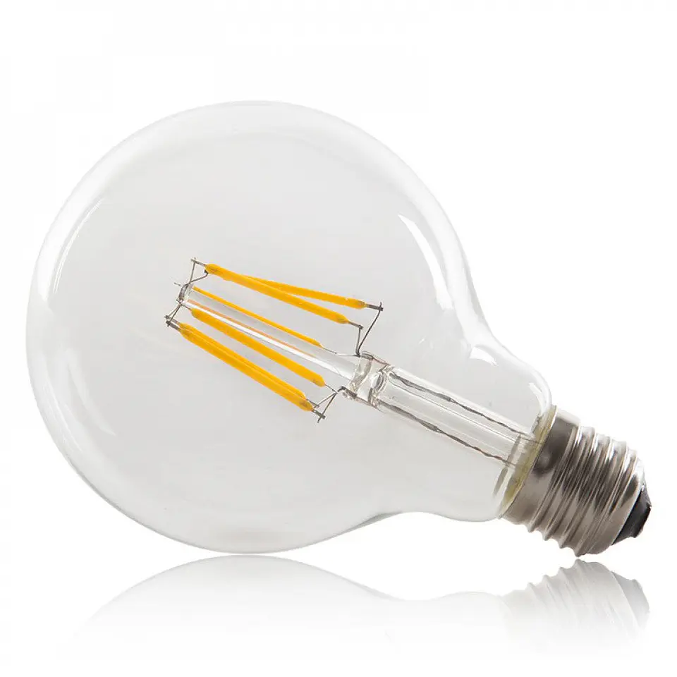 LÃ¢mpada LED E27 6W 432Lm 2000ÂºK Filamento G95 40.000H [HO-LF-G95-E27-6W-WW] 3