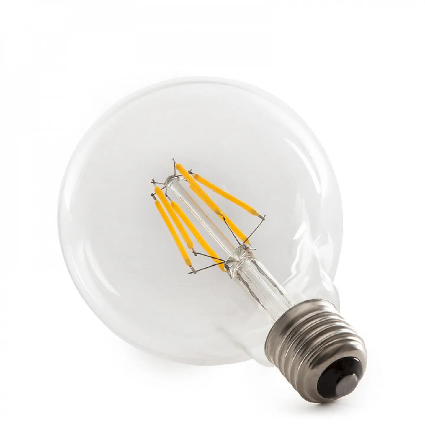 LÃ¢mpada LED E27 6W 432Lm 2000ÂºK Filamento G95 40.000H [HO-LF-G95-E27-6W-WW] 4