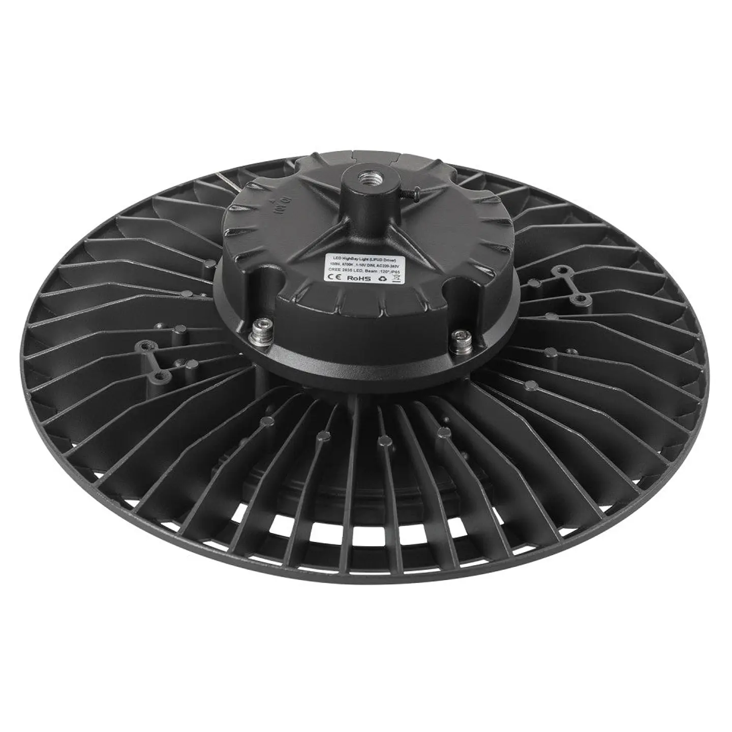 CampÃ¢nula LED 100W 18.000Lm 6000ÂºK Osram IP65 RegulÃ¡vel 0-10V 100.000H [1916-HVUFO100W-H-CW] 7
