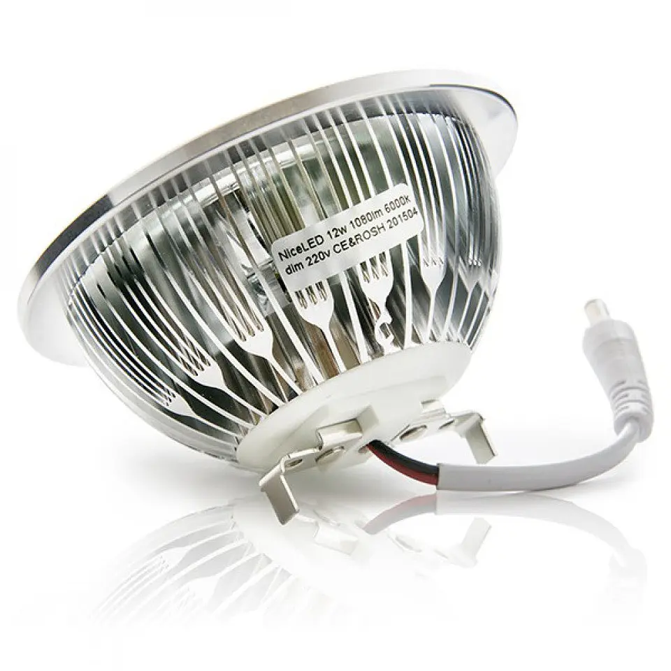 LÃ¢mpada LED AR111 12W 1.000Lm 6000ÂºK Driver Externo RegulÃ¡vel 40.000H [HO-AR111DIM-12W-CW] 2