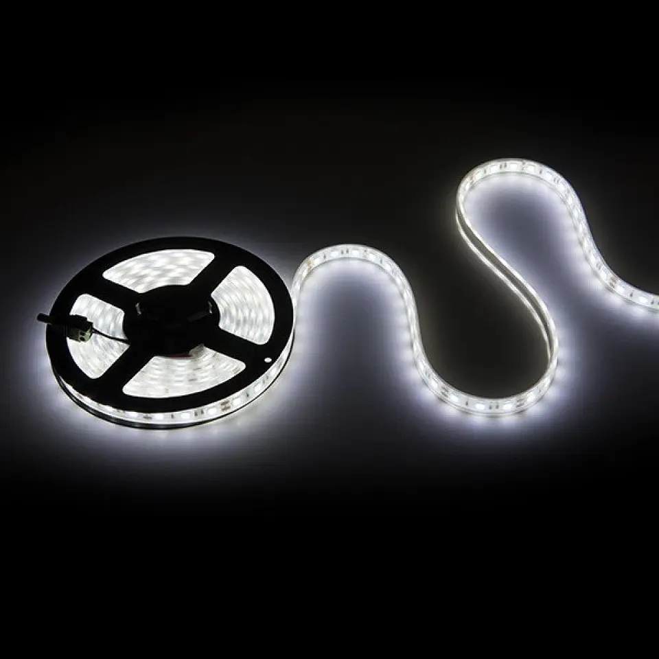 Faixa de 60 LEDs 72W 3760Lm CRI85 3000ÂºK SMD5050 12VDC IP68 SubmersÃ­vel x5M 40.000H [CA-5050-12V-IP68-WW]-Branco Quente 1