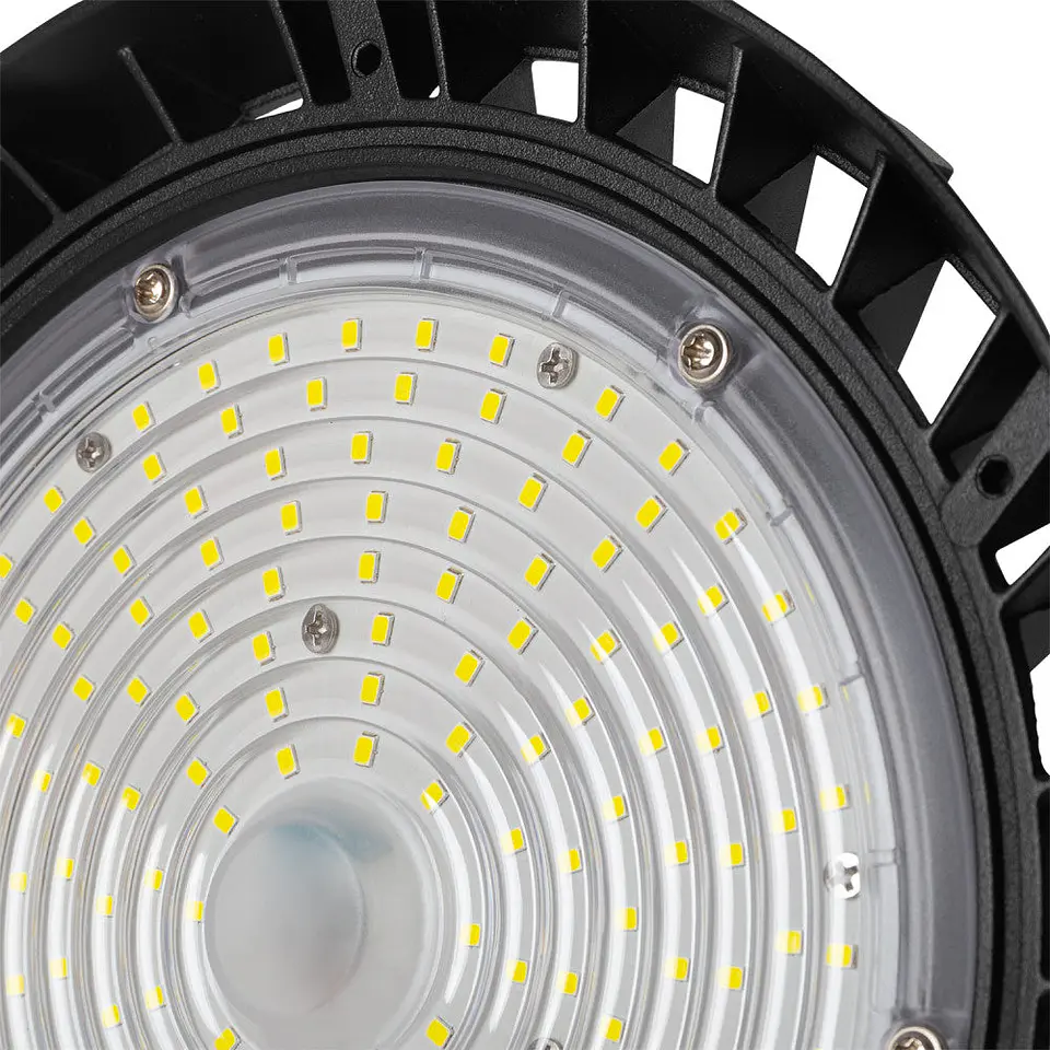 Campainha LED 100W (72W-96W-120W) 18000Lm Driver Lifud RegulÃ¡vel 1-10V Chip Philips CW 6000ÂºK 90Âº 3