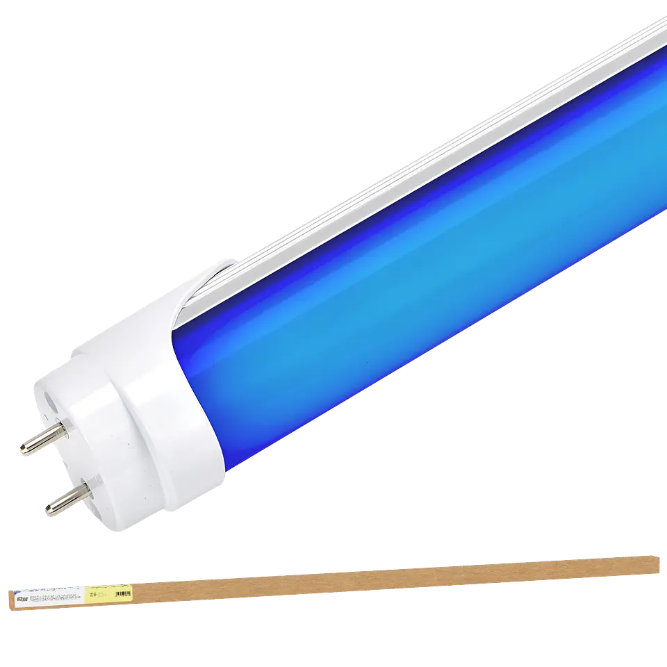 Tubo LED T8 18W 1.500Lm 120Cm Difusor Opala - Azul 40.000H [BX3-T8-1200-18W-BO] 1