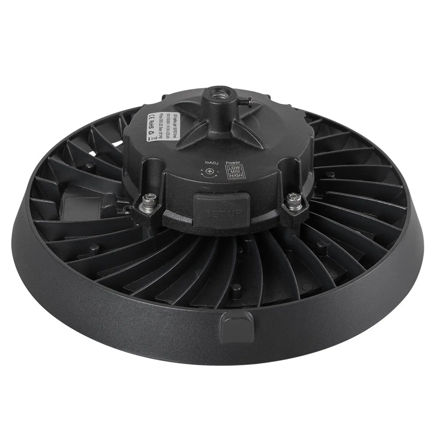 Campainha LED 100W (72W-96W-120W) 18000Lm Driver Lifud RegulÃ¡vel 1-10V Chip Philips CW 6000ÂºK 90Âº 6