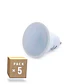 Pack 5 LÃ¢mpadas LED GU10 6W 500Lm 6000ÂºK 40.000H [HO-GU10-SMD-6W-IC-CW-PK5-AP] - Thumbnail 1